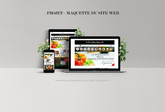 PROJET - Maquette de Site Web