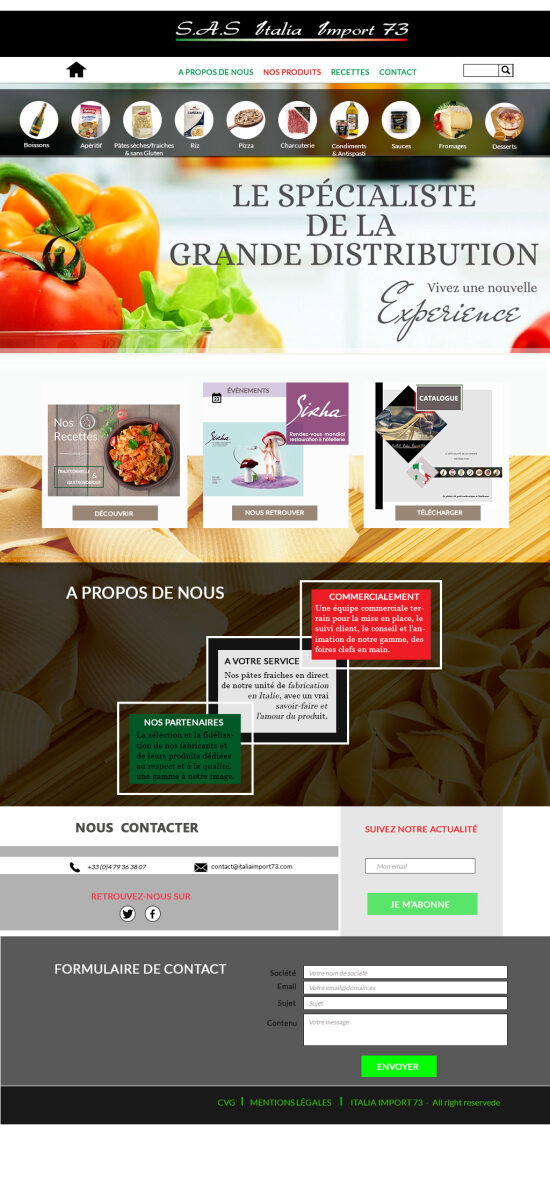 PROJET - Maquette de Site Web